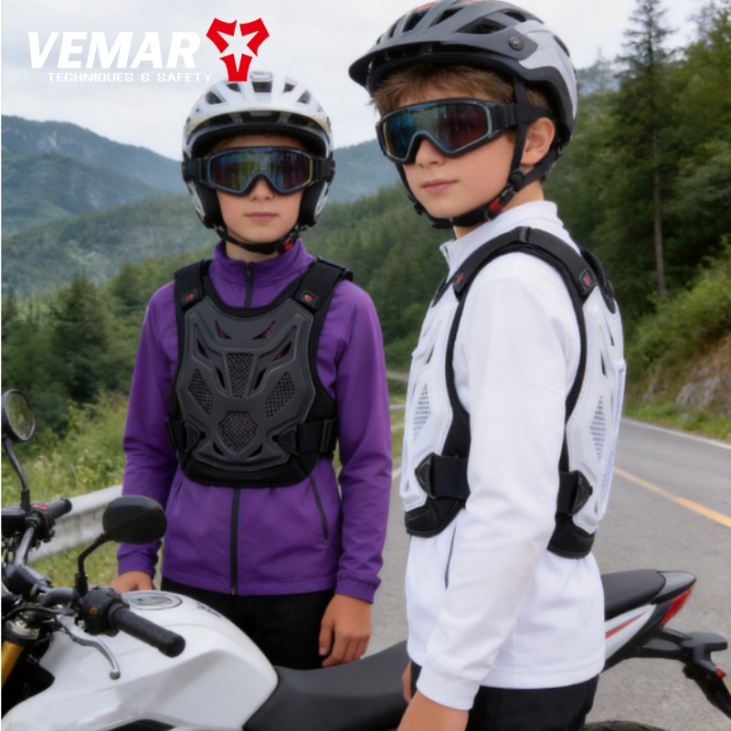 Chest Protector Armor - VEMAR Kids/Youth Motorcycle Body Armor Vest,