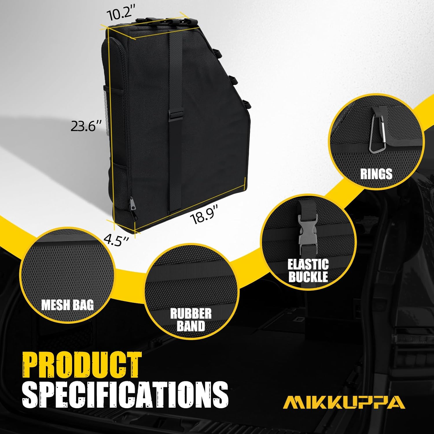 MIKKUPPA Roll Bar Storage Bag  - Tail Bag Rack review and price