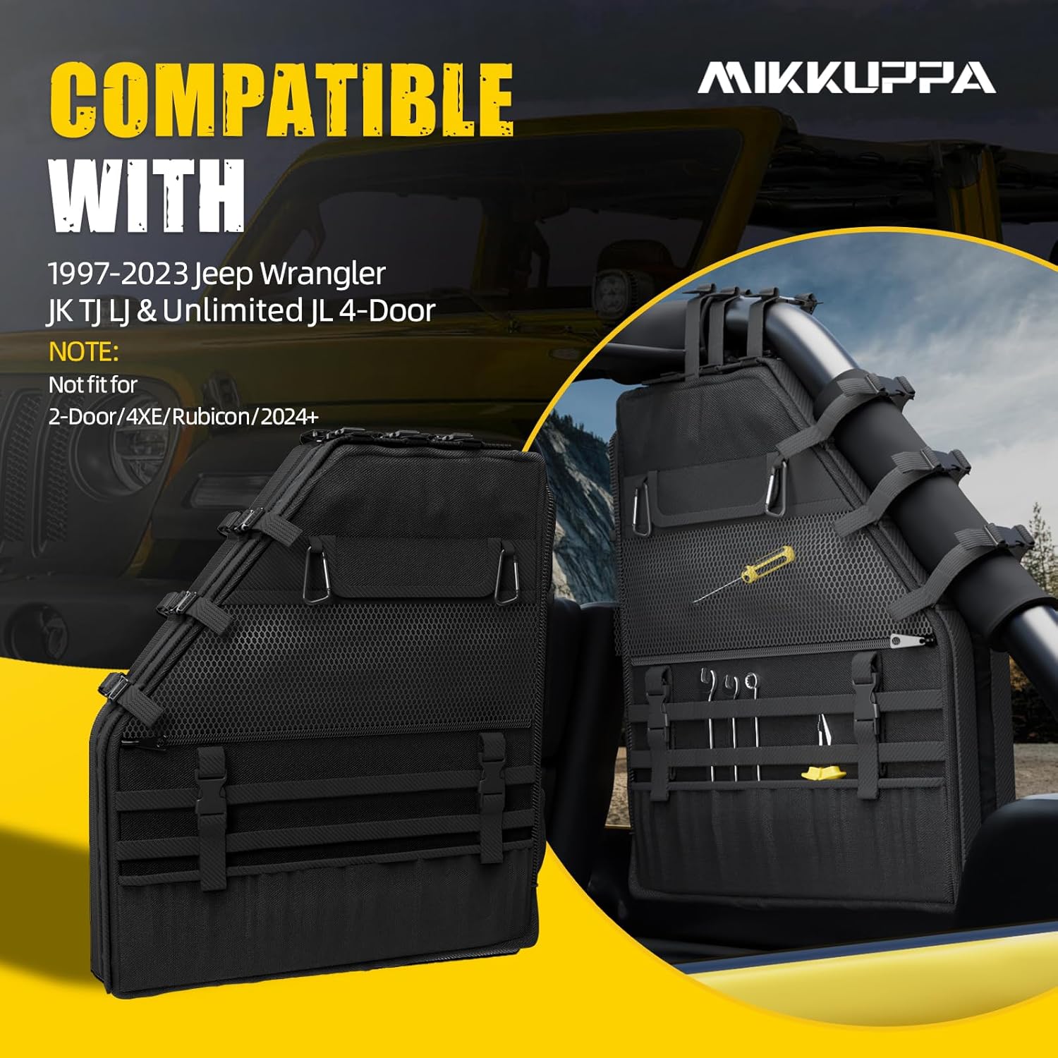 MIKKUPPA Roll Bar Storage Bag  - Tail Bag Rack review and price