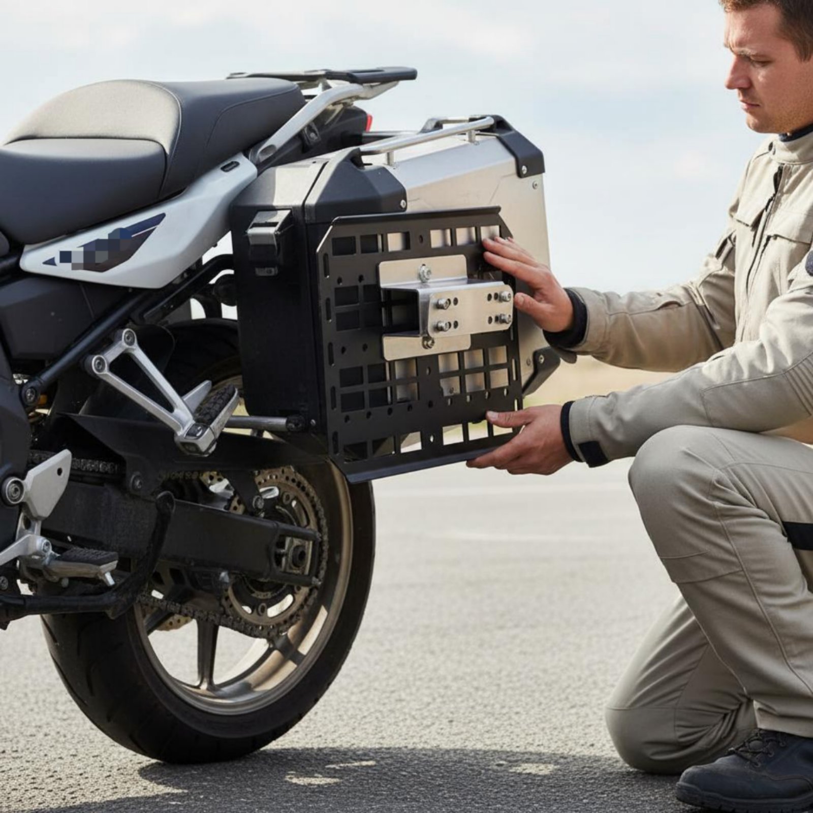 Motorcycle Side Box Hanger Sty - Motorcycle Gear Hanger review and price