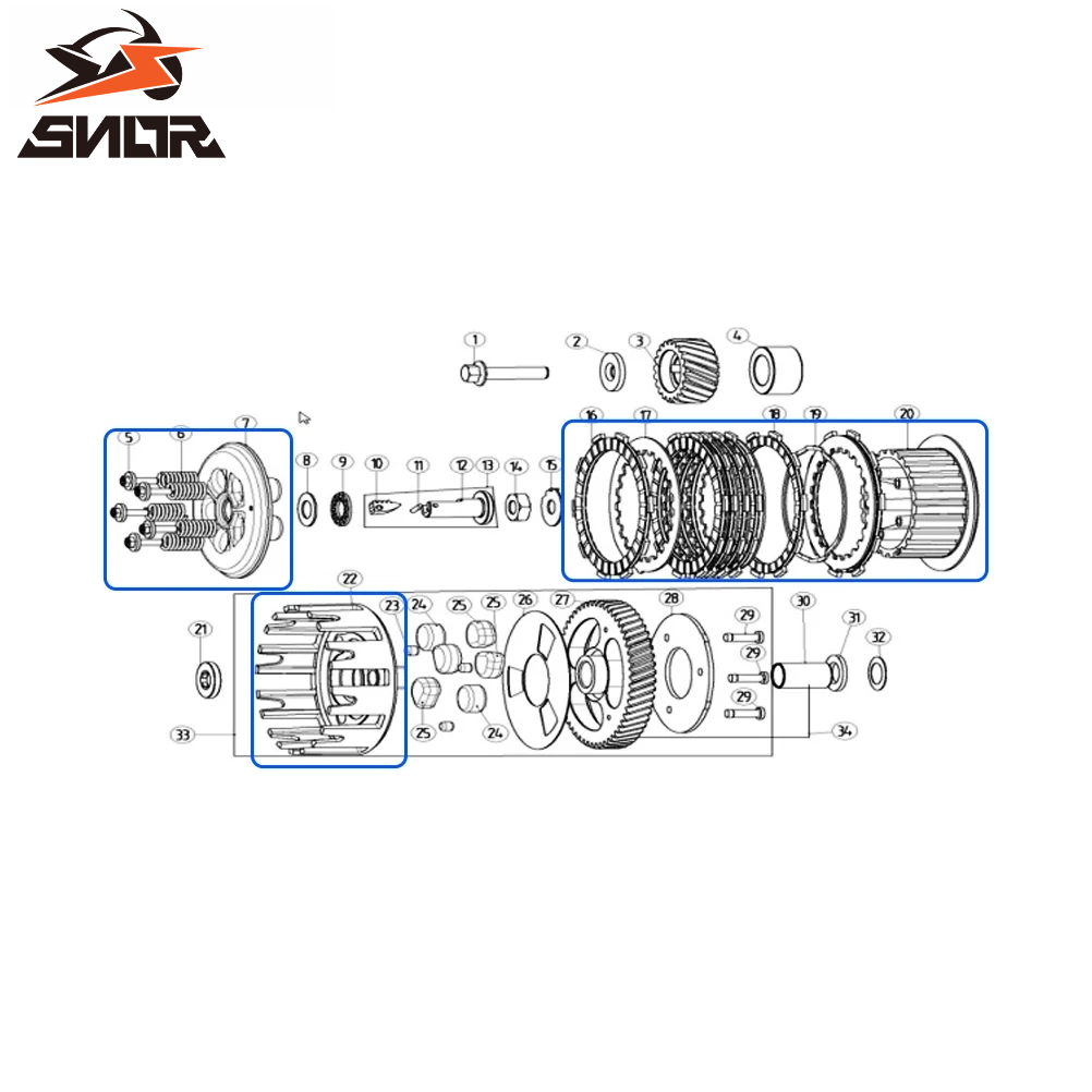 SNOR Motorcycle Clutch Hub Ass - Gear Clutch Motorcycle review and price